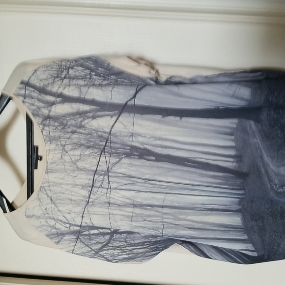 Blouse with Forest graphic, 2X - Picture 1 of 2